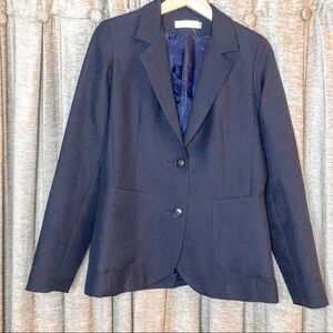Vintage Prestige of Boston Navy Two Button Blazer